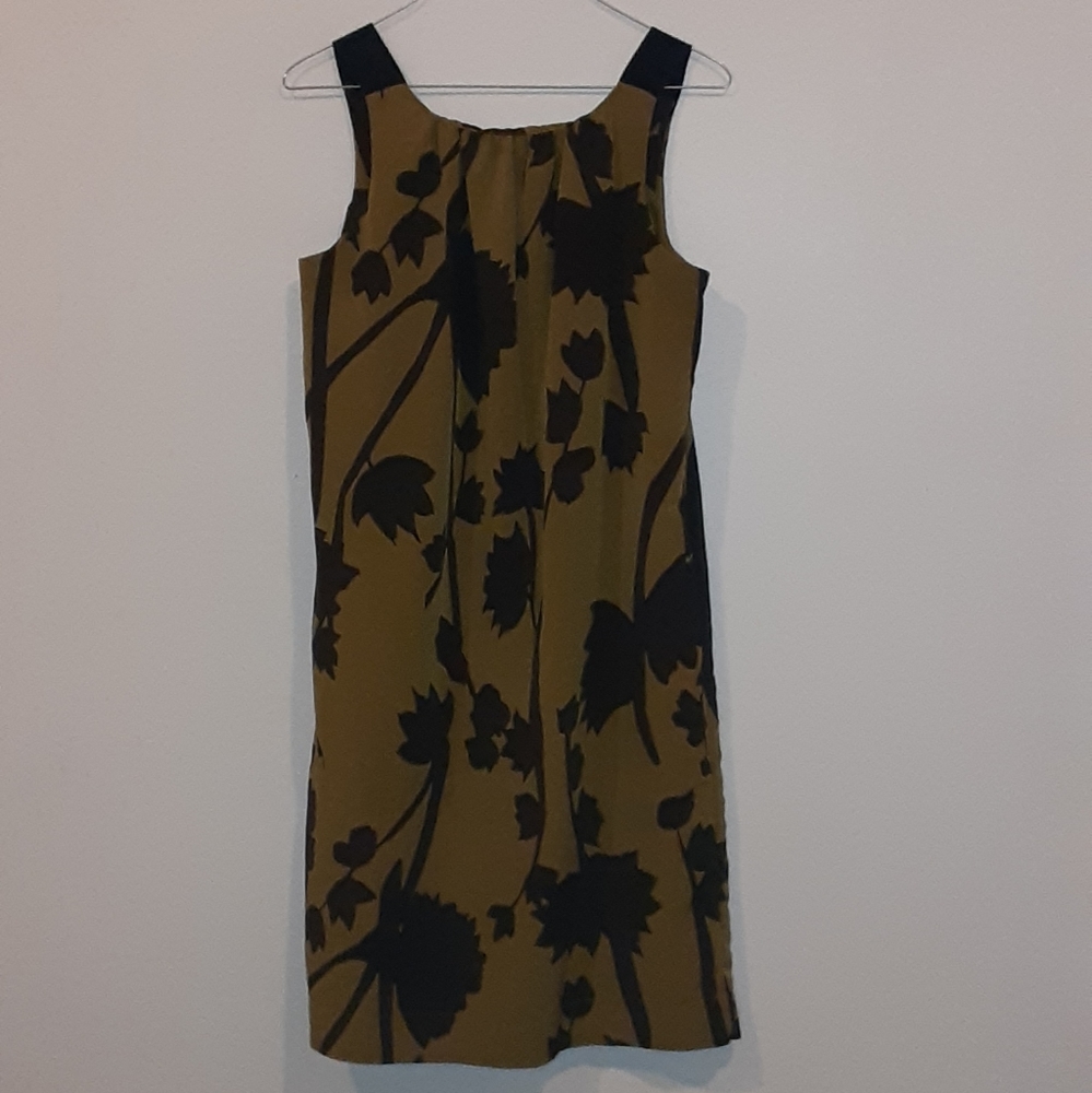 Vera Wang Olive Green Tank Dress - Picture 4 of 6